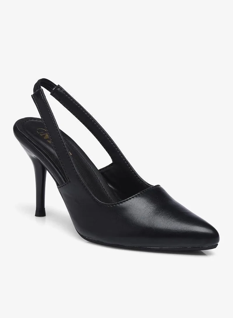 GNIST GNIST Plain Pointed Toe Stiletto Heel Slingback Shoes