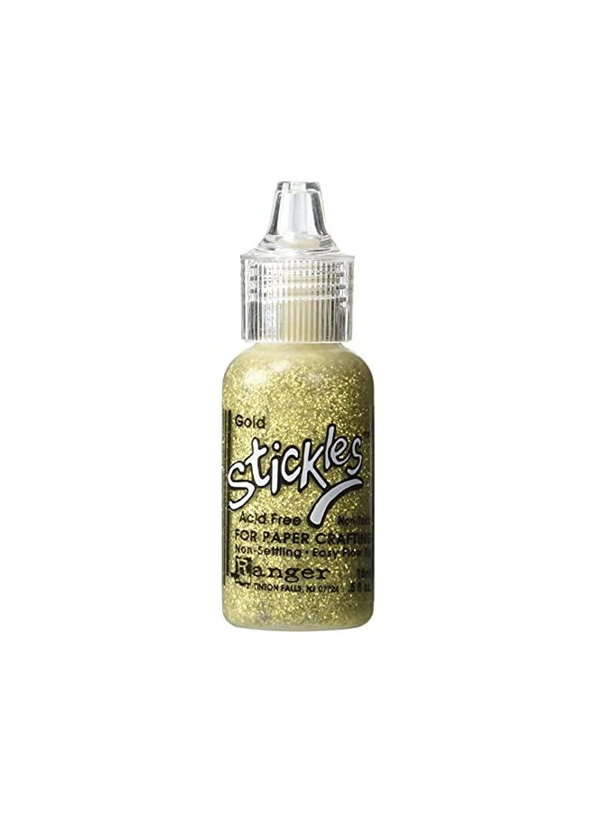 Ranger 1/2-Ounce Stickles Glitter Glue, Gold (SGG01-799) - Image 1