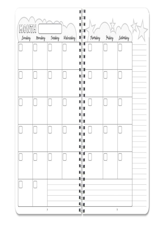 BookFactory Chore Journal and Planner Daily Chores Chart and Accountability Tracker - Wire-O, 100 Pages, 6'' x 9'' (Made in USA) - Image 3