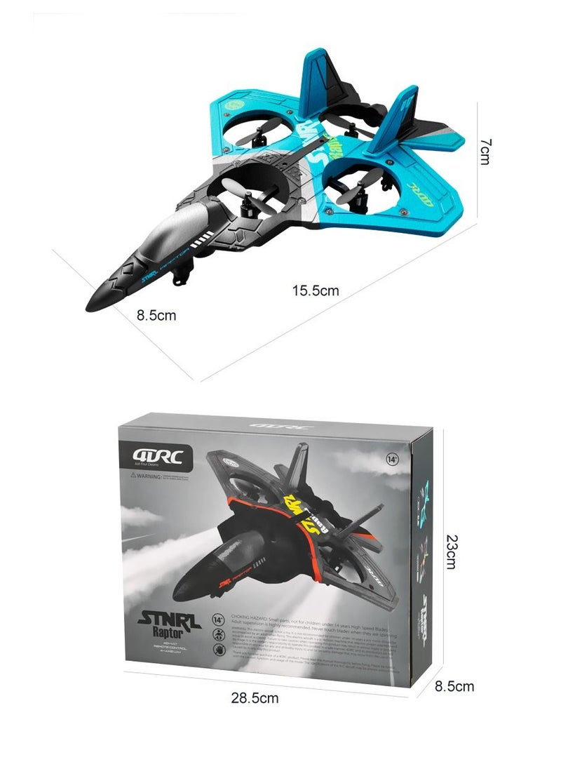 AROAQ RC Foam Aircraft Remote Control Airplane Foam Toys for Children V17 Blue  - Image 5