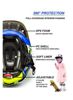 Kids Bike Helmet, Adjustable Detachable Full Face Helmet, Lightweight Toddlers Helmets, for Children Bicycle, Skateboard, Scooter, Protective Gear, from Toddler to Youth, CPSC Certificated - pzsku/Z7D6B0E8DAF3B0AFC14F1Z/45/_/1706856550/c107f11a-361f-4933-8d46-6b6d97ae51cb