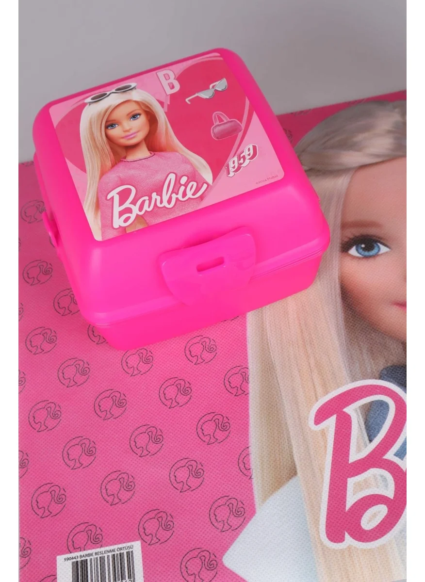Barbie Dekomus New Season Licensed Toothbrush Box, Tritan Water Bottle and 2-Layer Lunch Box Dinner Set