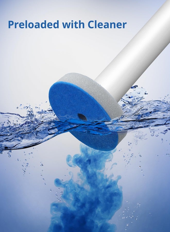 Tidytale Disposable Toilet Bowl Cleaner Wand,Wall Mounted Toilet Brush Set,Disposable Toilet Brush and Holder Set,Toilet Bowl Scrubbers,1 Wand+1 Storage Caddy + 12 Refill Heads - Image 2