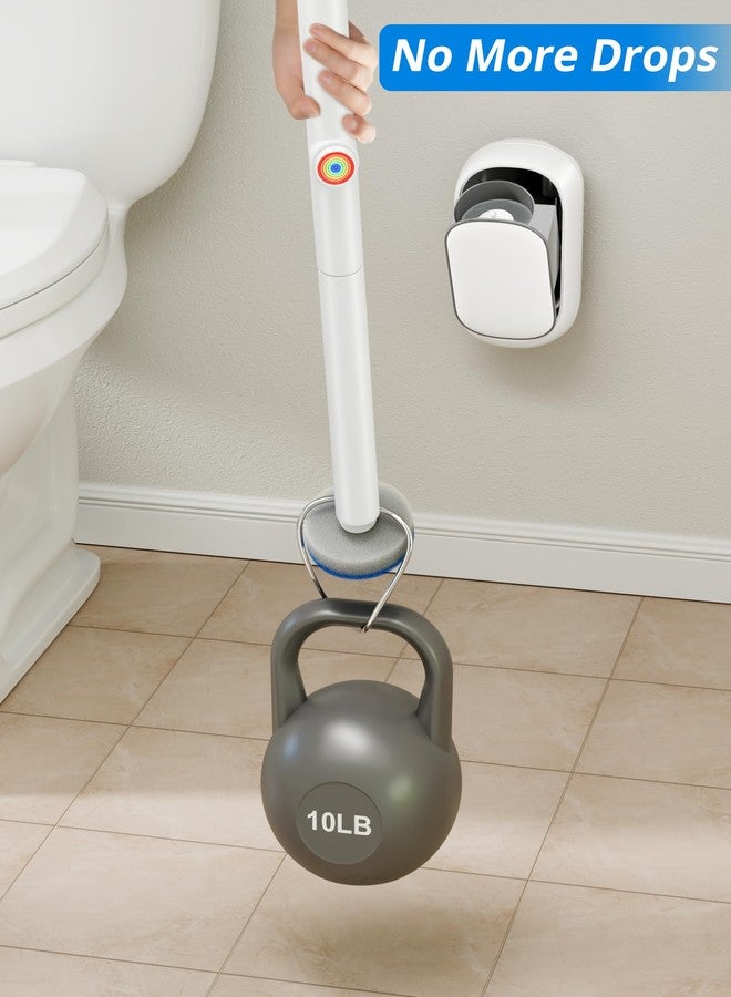 Tidytale Disposable Toilet Bowl Cleaner Wand,Wall Mounted Toilet Brush Set,Disposable Toilet Brush and Holder Set,Toilet Bowl Scrubbers,1 Wand+1 Storage Caddy + 12 Refill Heads - Image 5