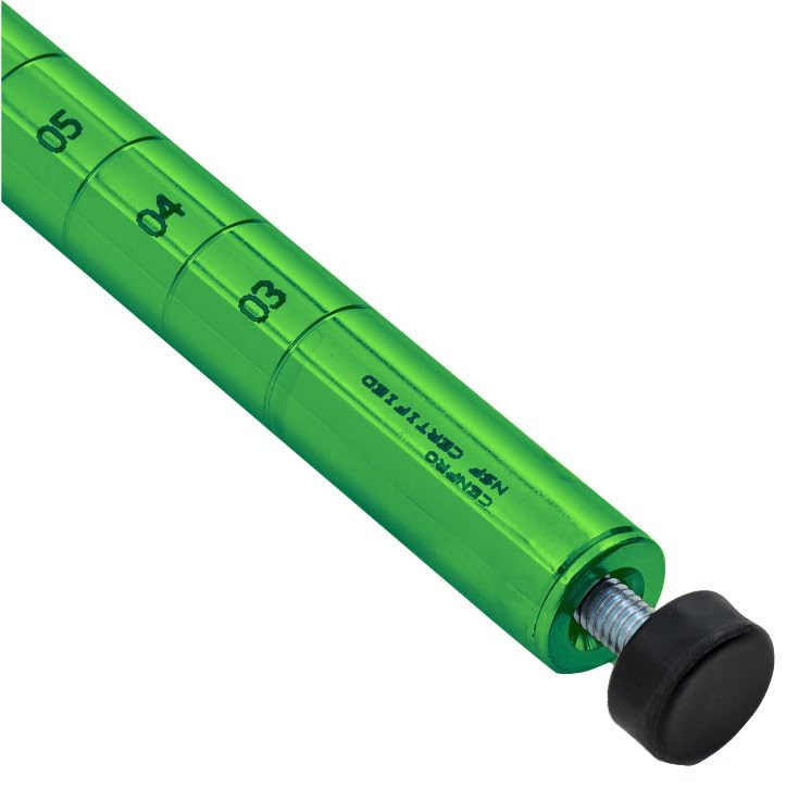 86" High Commercial Green Epoxy Wire Shelving Posts, Pack of 4 Stationary Green Epoxy Posts for Wire Shelving Units, NSF Certified (30V-A80)