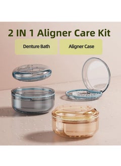 Travel Denture and Aligner Care Kit - Leak-Proof Retainer Case with Portable Mouth Guard Cup, Ideal for Soaking and Cleaning - pzsku/Z7D6B2FB1F219EA944073Z/45/_/1702620759/f140a54d-bc81-448d-826e-d2122d21f258