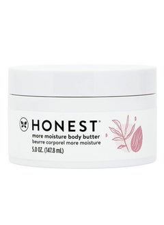 The Honest Company More Moisture Body Butter | Moisturizing Cream For Dry Skin | Vegan + Hypoallergenic | Shea Butter + Nourishing Oils | 5 Oz  - Image 1
