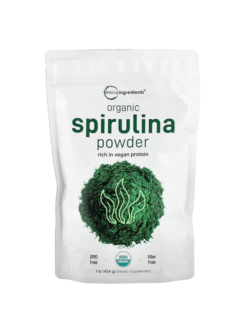 Organic Spirulina Powder, 1 lb (454 g)