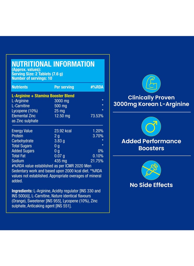 FAST&UP Fast & Up L-arginine - Boosts Stamina & Nitric Oxide - Orange  - Image 3