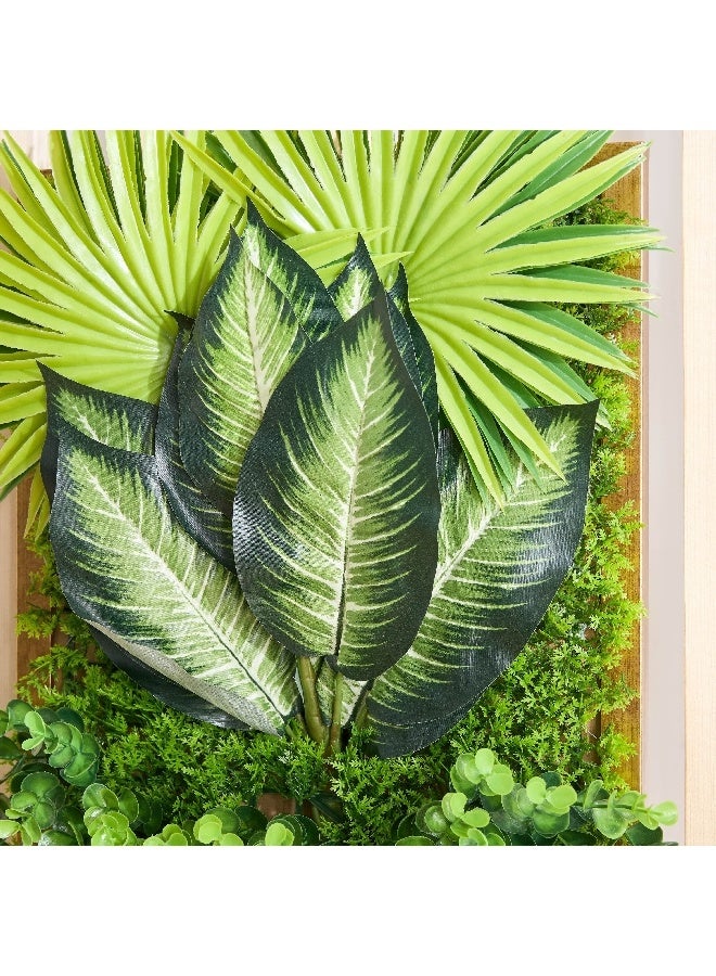 Home Box Ceilo Artificial Framed Grass Wall Panel 35 x 8 x 45 cm  - Image 2