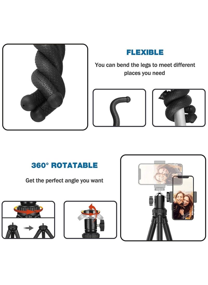 Premium Flexible Phone Tripod with Wireless Remote, Mini Tripod Stand for Camera GoPro/Mobile - Image 3