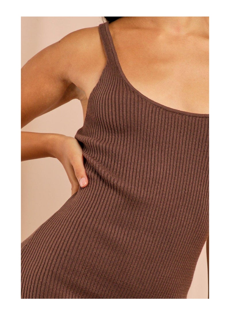 Miss Pap - Knitted Scoop Neck Mini Dress - Image 1