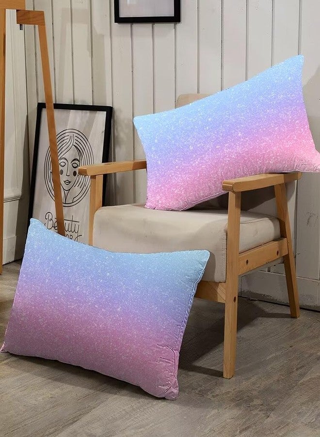 kxry Pink Galaxy Gradient Glitter Color Comforter Sets Twin Size Rainbow Tie Dye Ombre Glitter Bedding Sets Pink Glitter Color Bedding Quilt for Kids Teen Girls 1 Comforter+ 1 Pillowcase - Image 3