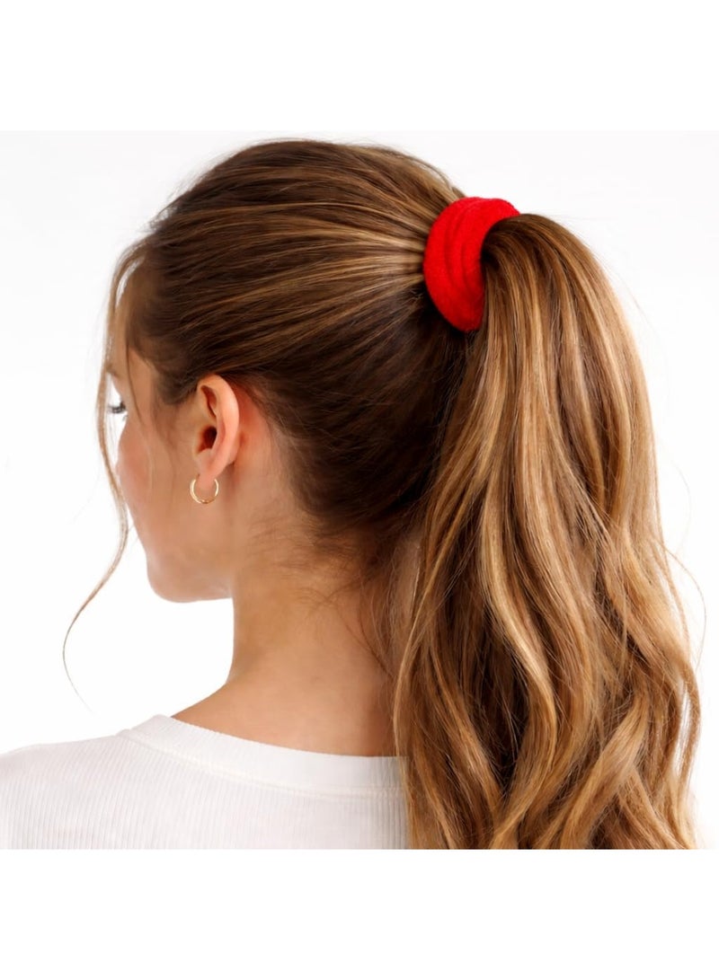 2-Piece Elastic Hair Ties for Women, Assorted Colors - Image 4