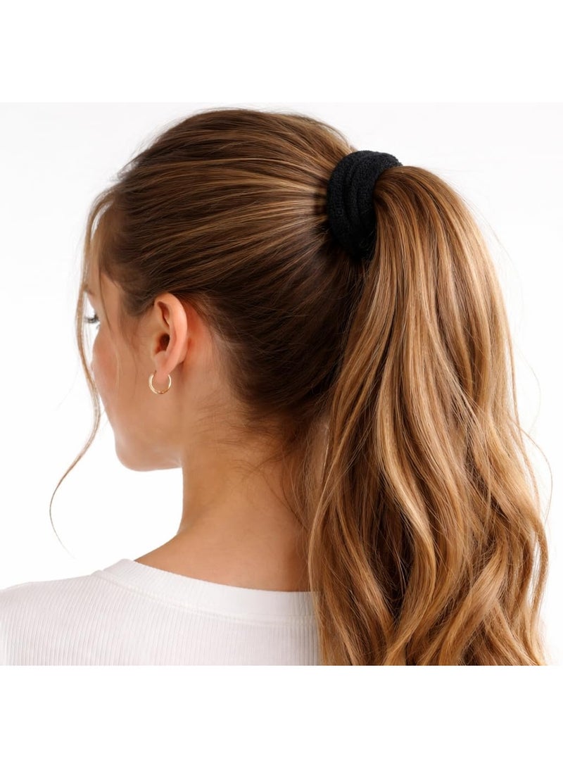 2-Piece Elastic Hair Ties for Women, Assorted Colors - Image 3