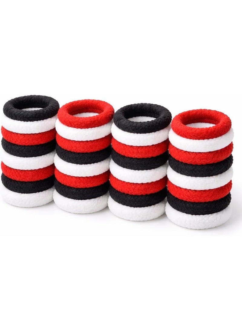 2-Piece Elastic Hair Ties for Women, Assorted Colors - Image 1