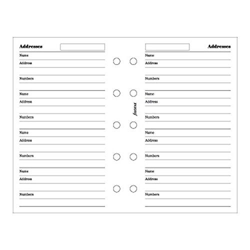 Filofax Mini Name/Address/Phone Sheets Binder (B510201) - Image 3