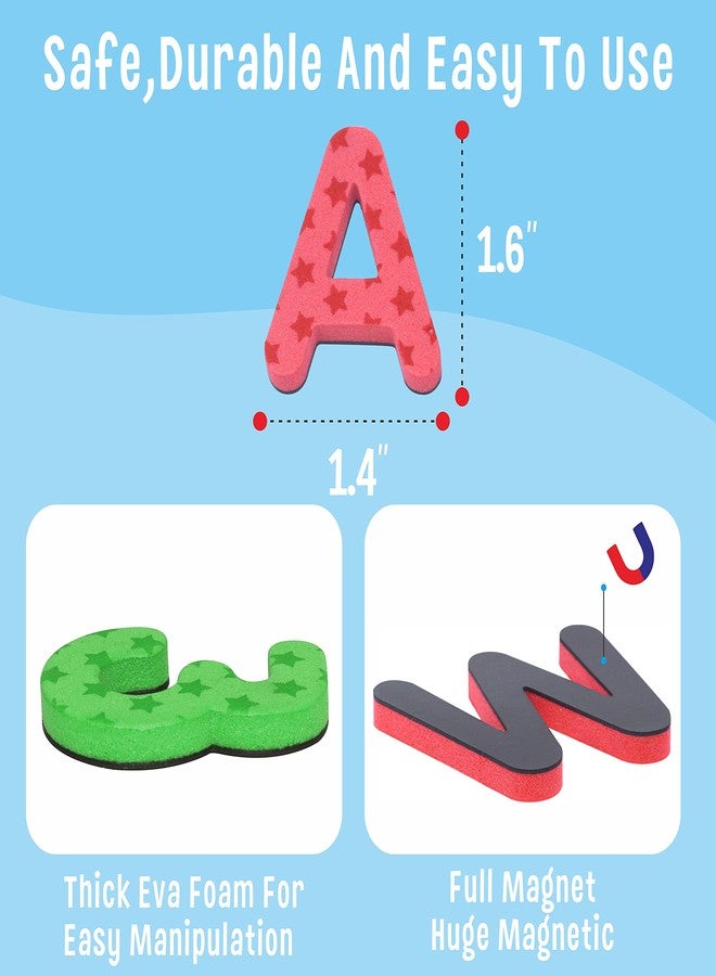 سبرايت جرو 123 حرفًا ورقمًا من الإسفنج المغناطيسي، لعبة تعليمية مغناطيسية أبجدية لمرحلة ما قبل المدرسة - Image 3