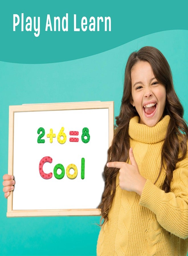 سبرايت جرو 123 حرفًا ورقمًا من الإسفنج المغناطيسي، لعبة تعليمية مغناطيسية أبجدية لمرحلة ما قبل المدرسة - Image 4