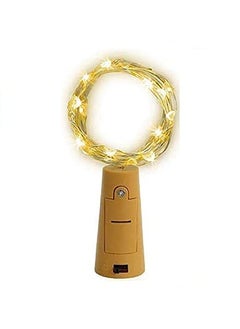 Desidiya Desidiya 20 LED Wine Bottle Cork Copper Wire String Lights 2M Battery Operated Pack of 1  - Image 1