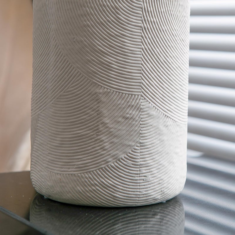 Banllis Large Textured Vase  Boho Ceramic Vase for Modern Farmhouse Home Decor  Pottery Vases for Flowers  Pampas Grass  Rustic Decorative Vase  Clay Vase Centerpieces for Dining Table - Image 3