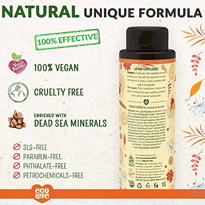 ecoLove - CONDITIONER ORANGE COLLECTION CARROT, PUMPKIN & SWEET POTATO 17.6 - Image 2