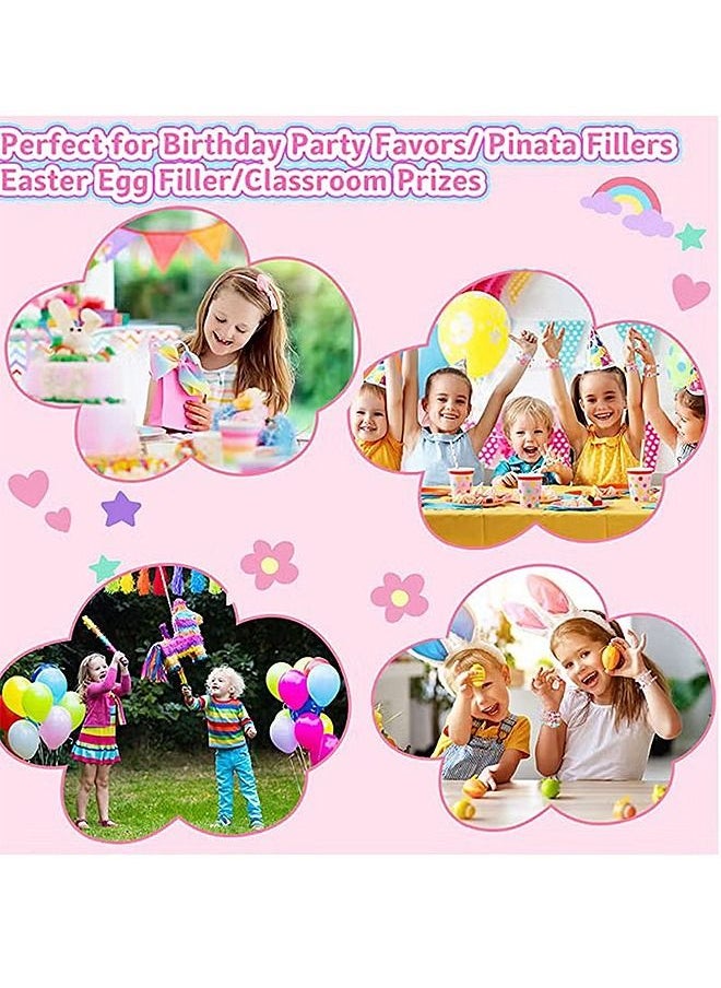 HS - 12 Colourful Wooden Bracelets Set, Wooden Beaded Friendship Bracelets for Girls, Ideal Party Bag Fillers and Favours, Suitable for Party Gift for Kids - Image 1