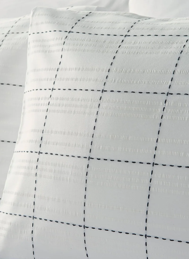 ماتلان White Check Duvet Set