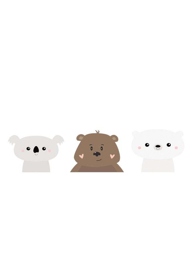 Marktna Decorative Wall Art Painting With a Modern Design for Children Rooms 3 Pieces Size 120x60cm - Image 2