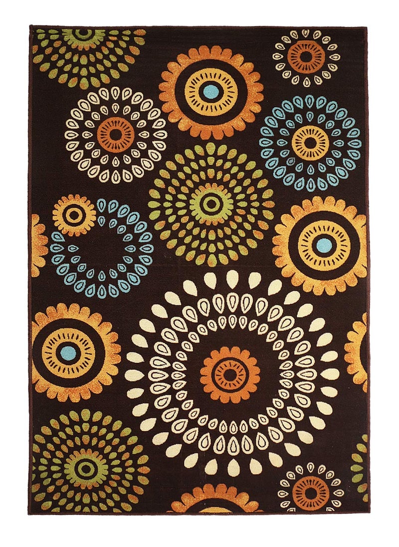 Status Contract Status Contract 3D Printed Area Rug (Multicolour, Polyester, 5 x 7 Feet)  - Image 2