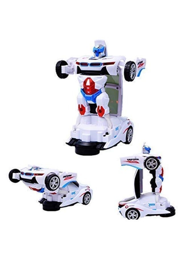 TOY GARDEN Transforming Robot Car Toy, 2-in-1 Transforming Robot Car Toy | White Sports Car to Action Figure Vehicle | Fun Interactive Play Toy for Kids and Toddlers - Image 3