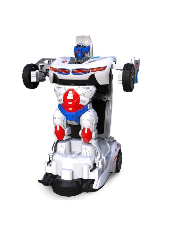 TOY GARDEN Transforming Robot Car Toy, 2-in-1 Transforming Robot Car Toy | White Sports Car to Action Figure Vehicle | Fun Interactive Play Toy for Kids and Toddlers - Image 2