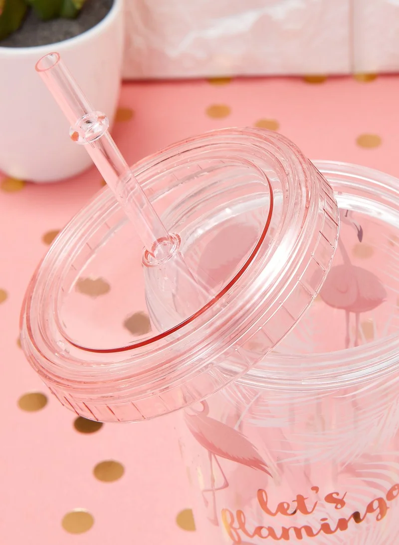 Pink Cactus Flamingo Pink Tumbler