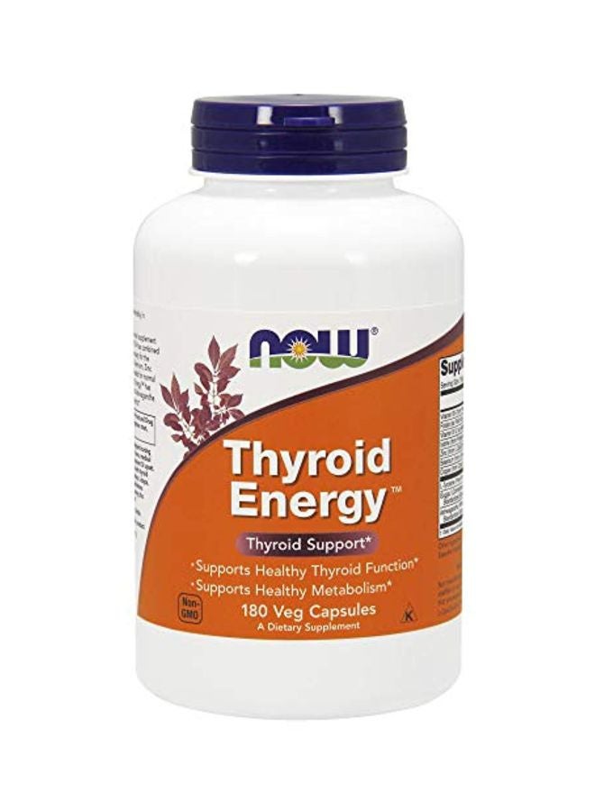 Now Foods Thyroid Energy Dietary Supplement - 180 Capsules - Image 1