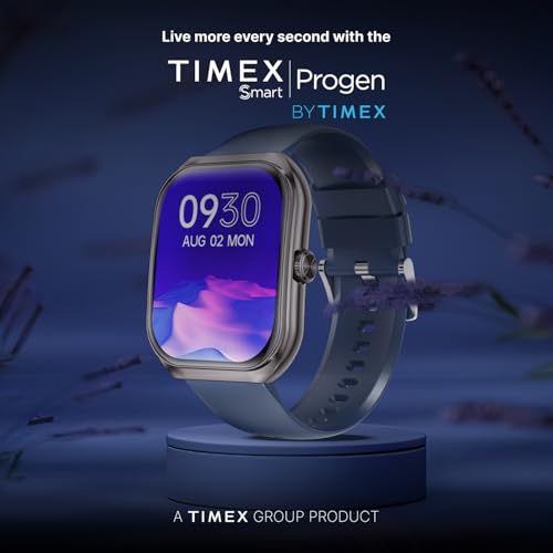 TIMEX Smart Progen 1.95" (4.95 cm) Curved AMOLED Display with Functional Crown and BT Calling Smartwatch for Unisex - TWTXW803T - Image 3