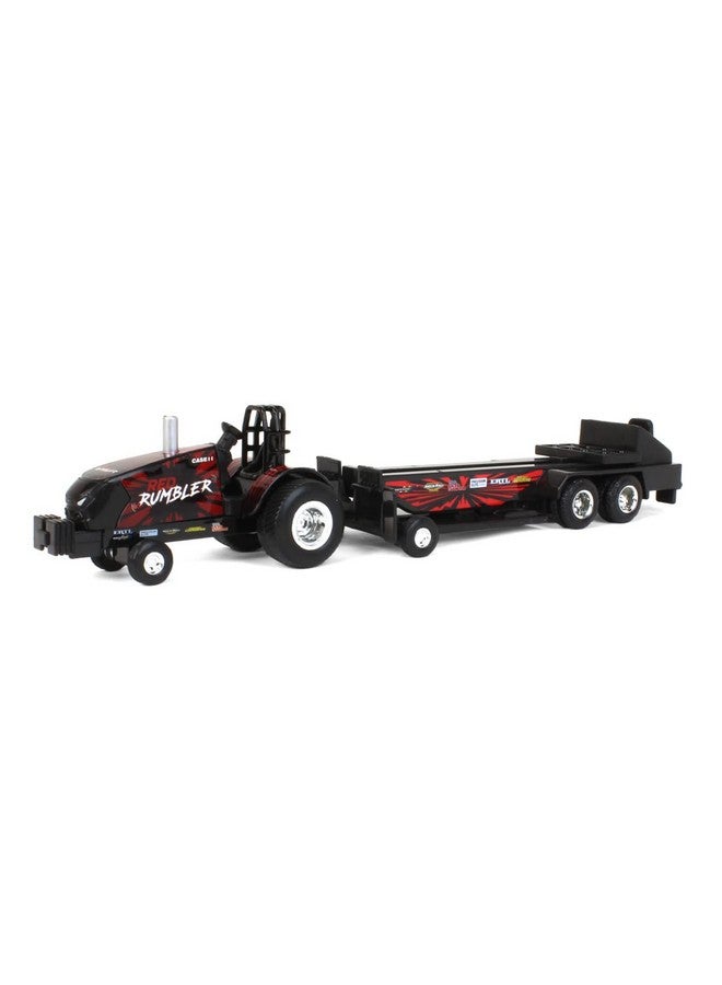 Case IH 1/64 Magnum Red Rumbler Pulling Tractor with Pulling Sled - Image 1