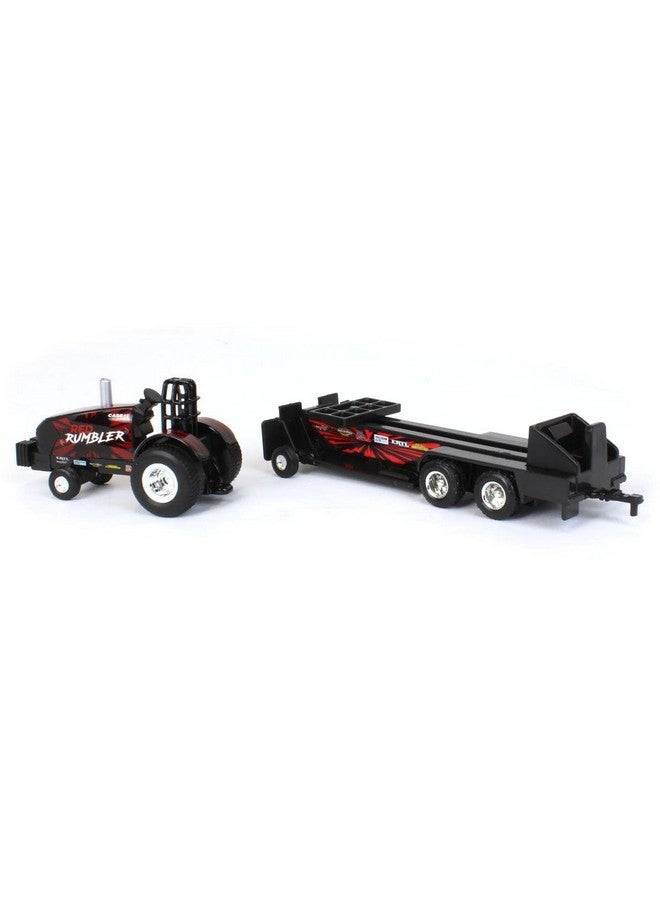 Case IH 1/64 Magnum Red Rumbler Pulling Tractor with Pulling Sled - Image 4