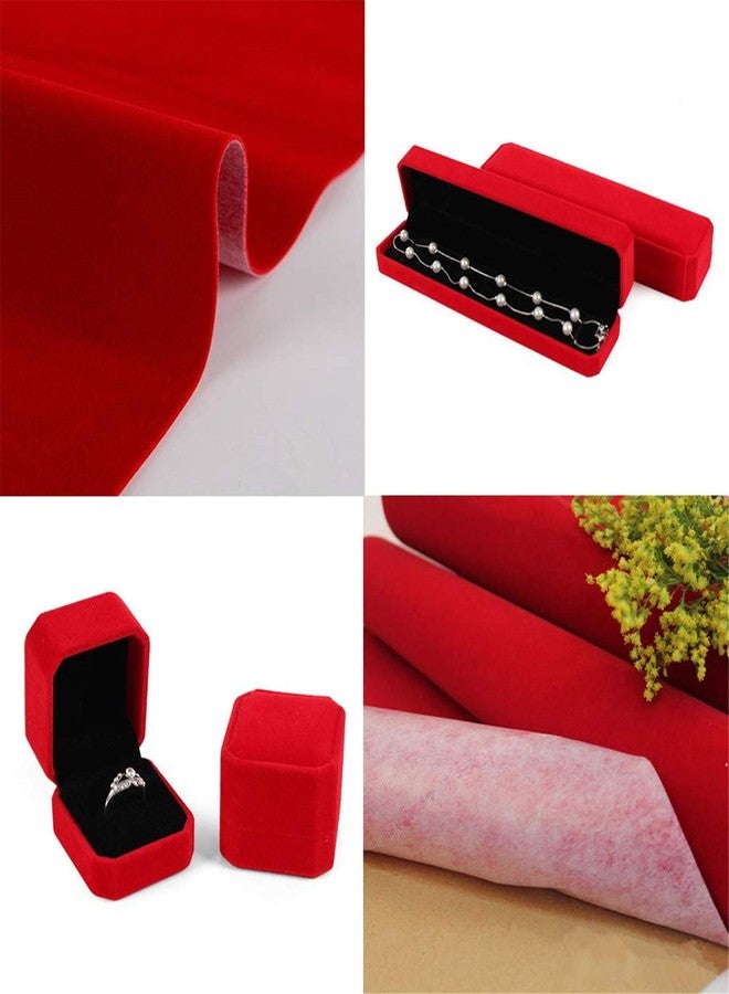 YaoHui 3PCS Self Adhesive Felt Sheet, Felt Sheets with Adhesive Backing, Peel and Stick Felt Sheets Adhesive Backed, A4 Size Felt Adhesive Sheet (8.3" x 11.8", Red) - Image 5