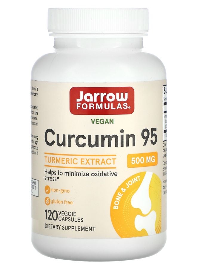 jarrow formulas Curcumin 95 Turmeric Extract 500 mg 120 Veggie Capsules