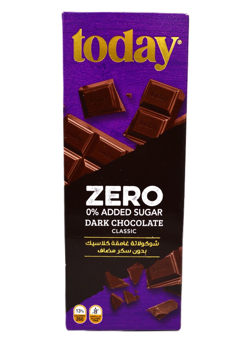 Today Chocolate Today Zero Sugar Classic Dark Chocolate 60g - Image 1