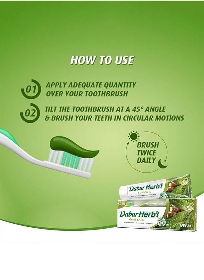 Dabur Herbal Neem Toothpaste For Healthy Gums And Fresh Breath - 150 gm (Pack of 3) - pzsku/Z7D6C6B1E0ABC57A0C57FZ/45/_/1680179169/24a013de-43c0-460e-809c-d70de2b81dfc