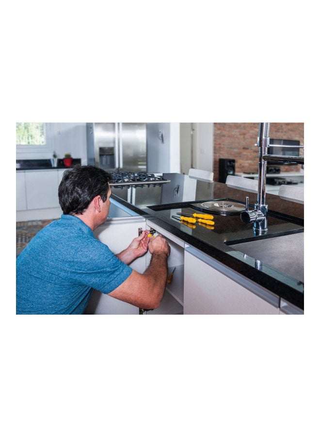 NIBEMINENT 6-Piece Tramontina Screwdriver Set Yellow/Silver 20.5x2.8cm - Image 4