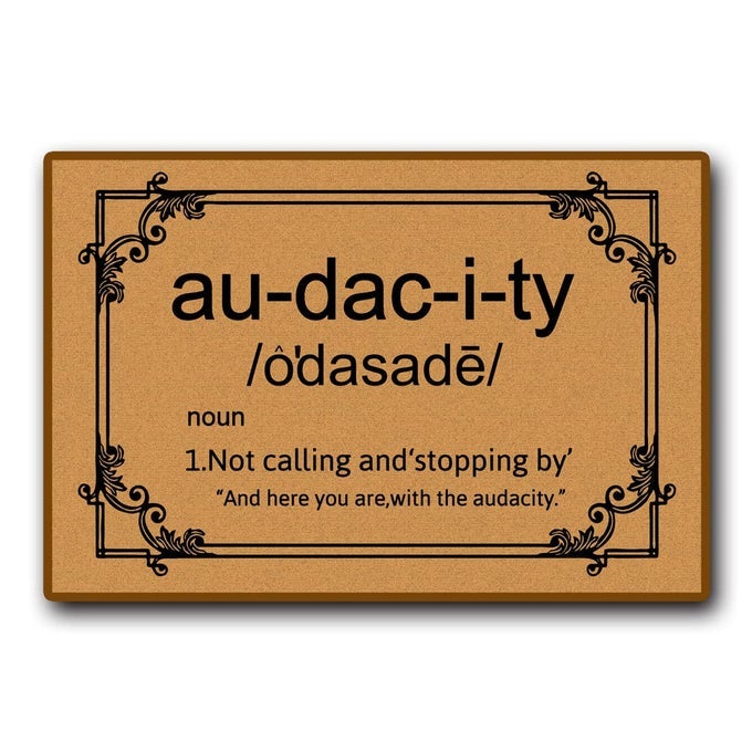 FUNNY WELCOME DOORMAT OUTDOOR MAT FRONT DOOR DECOR HOUSEWARMING WELCOME MAT 24X16 NONSLIP