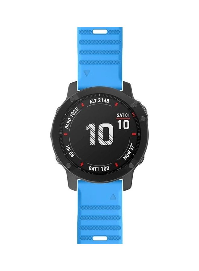 NIBEMINENT For Garmin Fenix 6 Smart Watch Replacement Strap Wristband Sky Blue - Image 2