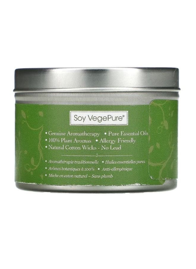 Aroma Naturals - Soy VegePure Travel Tin Candle Vitality Peppermint  Eucalyptus 2.8 oz 79.38 g - Image 1