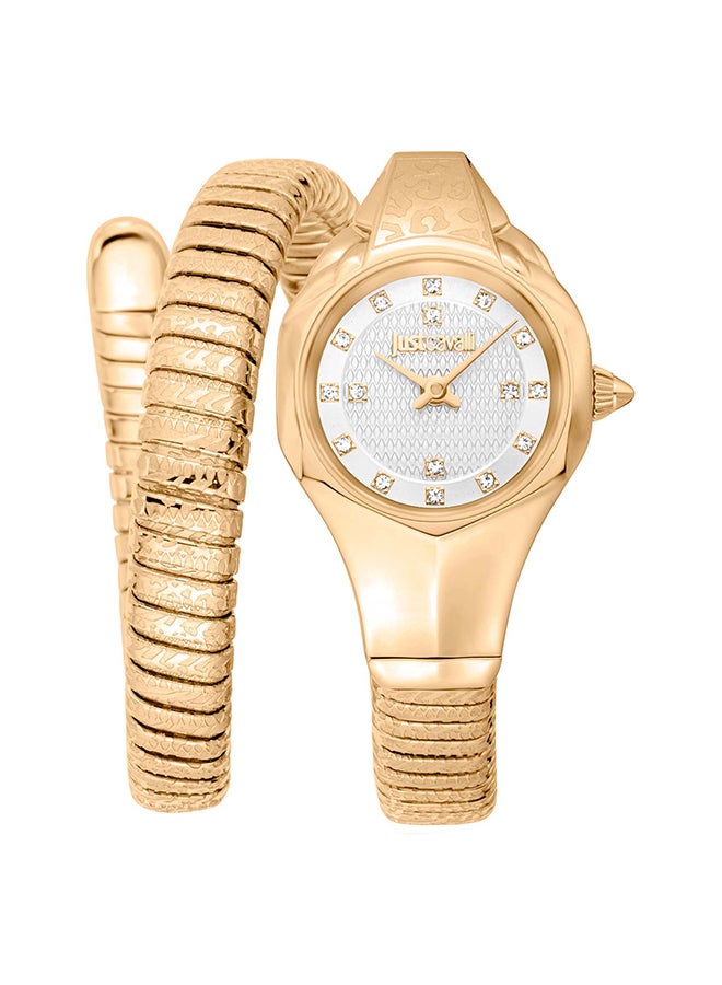 Just Cavalli جست كافالي ليدي سنيك أمالفي JC1L270M0025 - ساعة كوارتز أنثوية من الفولاذ المقاوم للصدأ ذات عقربين - Image 1