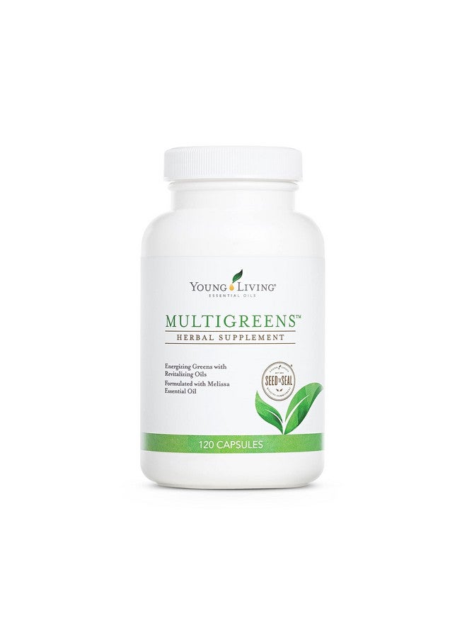 Young Living MultiGreens - Herbal Supplement - formulated with Melissa Essential Oil - 120 Capsules - Image 1