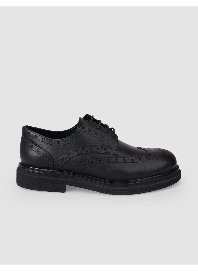 Cabani Leather Black Men's Casual Shoes
