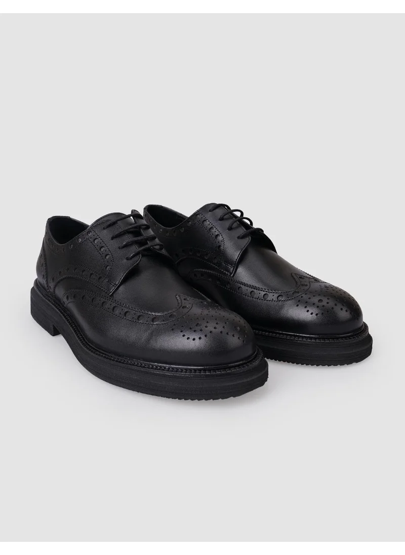 Cabani Leather Black Men's Casual Shoes