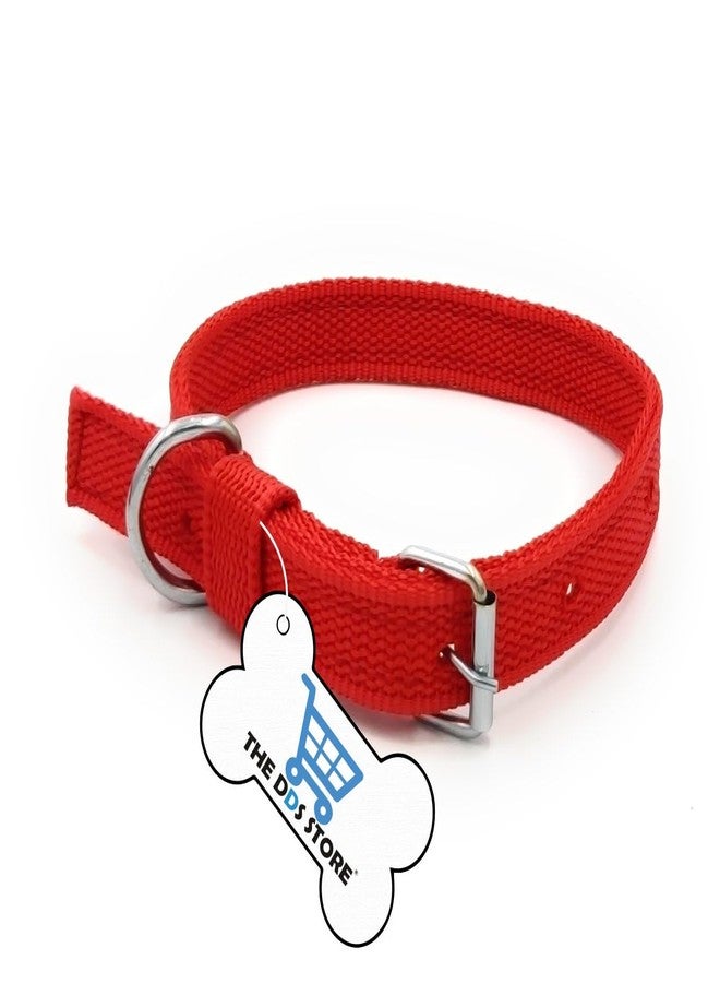 The DDS Store Large Nylon Dog Belt Dog Collar Dog Collar Pet Collar Puppy Collar Basic Collar (Neck Girth = 40-51 cm, Width = 1 inch)-Color May Vary - Image 2
